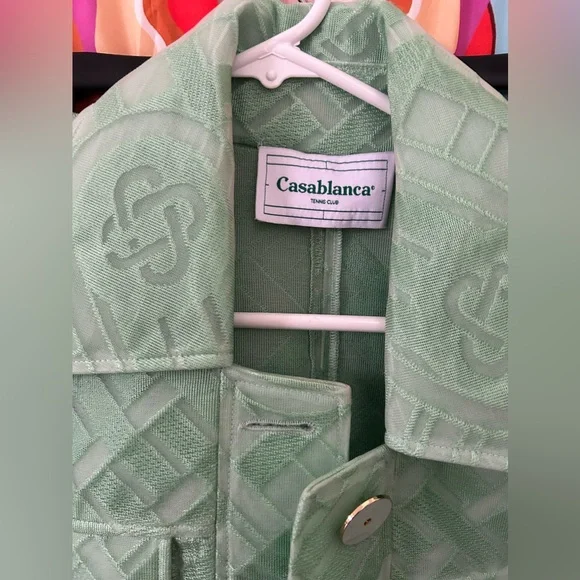 Casablanca mint green cropped jacket - Picture 3 of 3